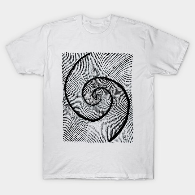 Double shell Fibonacci spiral golden ratio T-Shirt by Pragonette